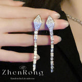 Sterling Silver Snake Shape Jewelry Set for Women