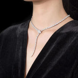 Sterling Silver Snake Shape Jewelry Set for Women