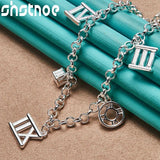 925 Sterling Silver Jewelry Set Roman Numerals Party Holiday Set