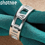 925 Sterling Silver Jewelry Set Roman Numerals Party Holiday Set