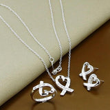 Heart Shaped Zircon Jewelry Set for Women