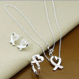 Heart Shaped Zircon Jewelry Set for Women