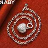 925 Silver Zircon Heart Pendant Set Romantic Wedding Jewelry