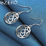925 Sterling Silver Round Chain Jewelry Set For Women