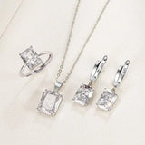 925 Silver Zircon Jewelry Set for Women