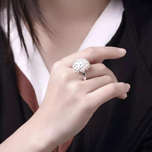 925 Silver Firework Pendant Jewelry Set for Women