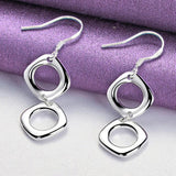 925 Silver Two/Three Rings Necklace Set