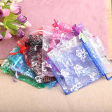 Butterfly Organza Gift Bags 12 Colors Jewelry Candy Packaging Pouches
