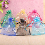 Butterfly Organza Gift Bags 12 Colors Jewelry Candy Packaging Pouches