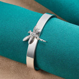 925 Silver Dragonfly Zircon Jewelry Set for Women Wedding Party