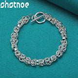925 Silver Chain Jewelry Set Necklace Bracelets