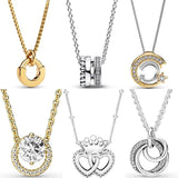 925 Silver Shooting Star Pave Necklace for DIY Jewelry