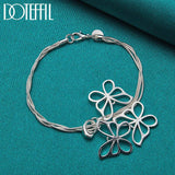 925 Silver Three Butterfly Set Wedding Charm Jewelry