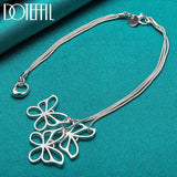 925 Silver Three Butterfly Set Wedding Charm Jewelry