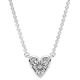 Asymmetric Luminous Ribbons Love Heart of Winter Collier Chain Link Necklace