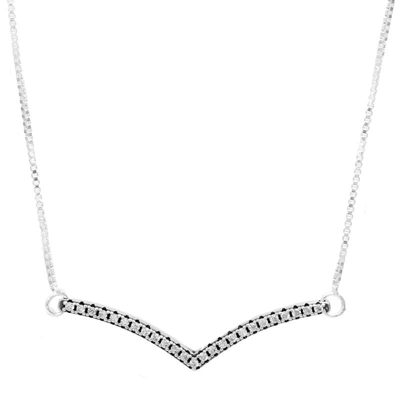 Shimmering Heart 925 Silver Necklace