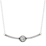 Shimmering Heart 925 Silver Necklace