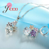 925 Silver Austrian Crystal Jewelry Set Wedding Accessories