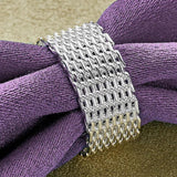925 Silver Weave Round Charm Pendant Necklace Ring Set