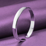 925 Silver Adjustable Bracelet Bangle Charm Jewelry Set