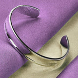 925 Silver Adjustable Bracelet Bangle Charm Jewelry Set