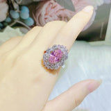 Pink CZ Jewelry Set for Women