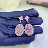 Pink CZ Jewelry Set for Women