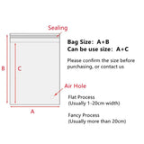 200pcs Transparent Self-adhesive Bags for Jewelry Accessories Gift Packaging