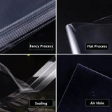 200pcs Transparent Self-adhesive Bags for Jewelry Accessories Gift Packaging