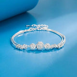 925 Sterling Silver Lucky Beads Necklace Bracelet Set for Women
