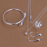 925 Silver Jewelry Set for Women Wedding Party