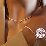 CWWZircons 925 Silver Jewelry Set Cubic Zircon Necklace Bracelet