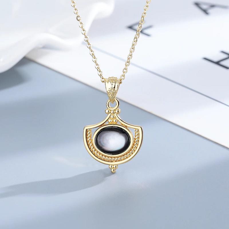 925 Silver Wedding Ring Women Shell Earrings Necklace Sets