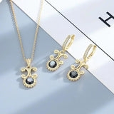 925 Silver Wedding Ring Women Shell Earrings Necklace Sets