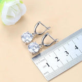 925 Silver Classic Wedding Ring Bridal Jewelry Set