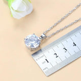 925 Silver Classic Wedding Ring Bridal Jewelry Set