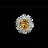 925 Silver CZ Sunflower Jewelry Set for Women