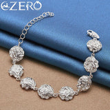 ALIZERO 925 Sterling Silver Rose Jewelry Set for Woman