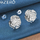 ALIZERO 925 Sterling Silver Rose Jewelry Set for Woman