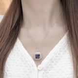 925 Silver Wedding Jewelry Set Cubic Zircon Necklace Earrings Ring 3 Pieces