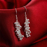 925 Silver Grape Beads Jewelry Set Party Christmas
