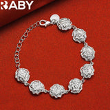 925 Silver Rose Jewelry Set for Wedding Party