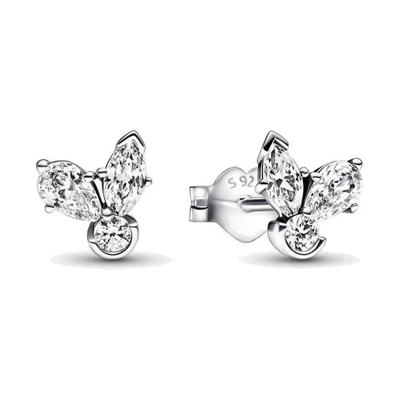 925 Silver Classic Heart Earrings & Charm Jewelry Gift