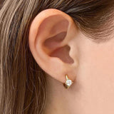 Colorful Crystal Hoop Earrings for Women Zircon Jewelry