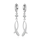 Temperament Mermaid Earrings 925 Sterling Silver Fishtail Earring Women Jewelry