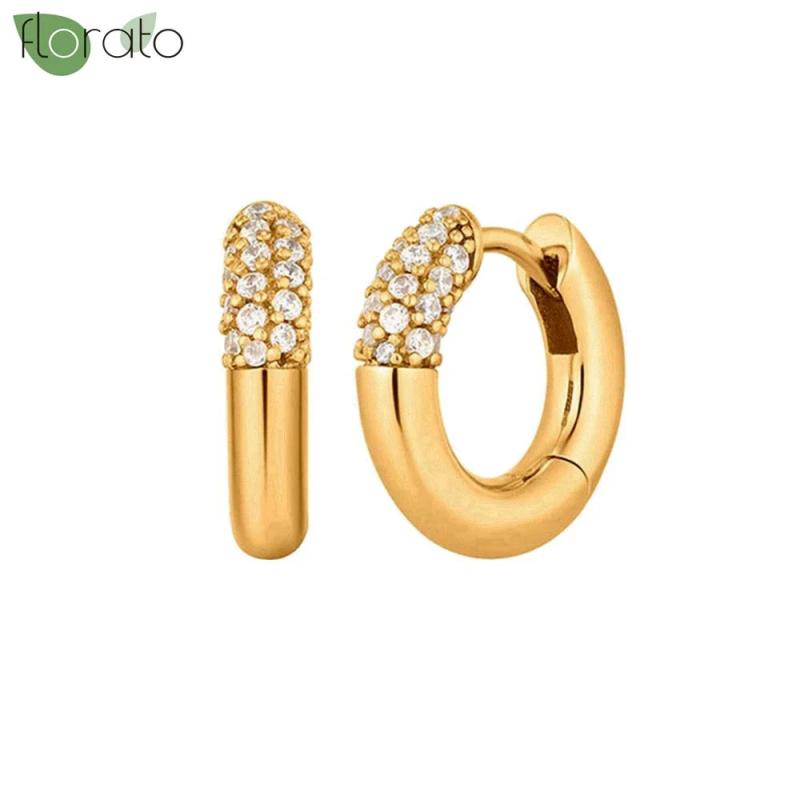 925 Silver Needle Small Circle Hoop Earrings for Women