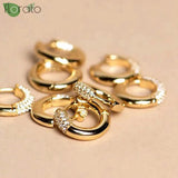 925 Silver Needle Small Circle Hoop Earrings for Women
