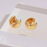 925 Sterling Silver Round Bead Earrings Retro Style