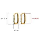 925 Silver Oval Hoop Earrings Party Jewelry