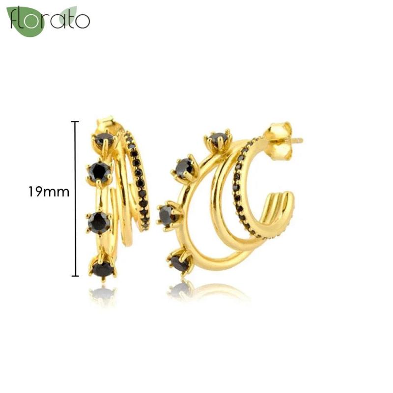 925 Silver Needle Earrings Small Hoop Earrings for Women Party Jewelry